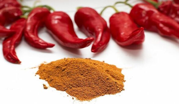 Pimienta de cayena para la absorción de medicamentos para agrandar el pene.