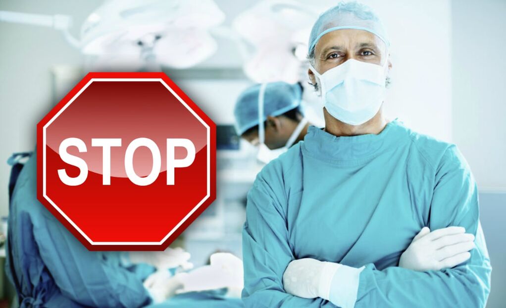 Los médicos prohíben a los hombres someterse a una cirugía de agrandamiento del pene si existen contraindicaciones.